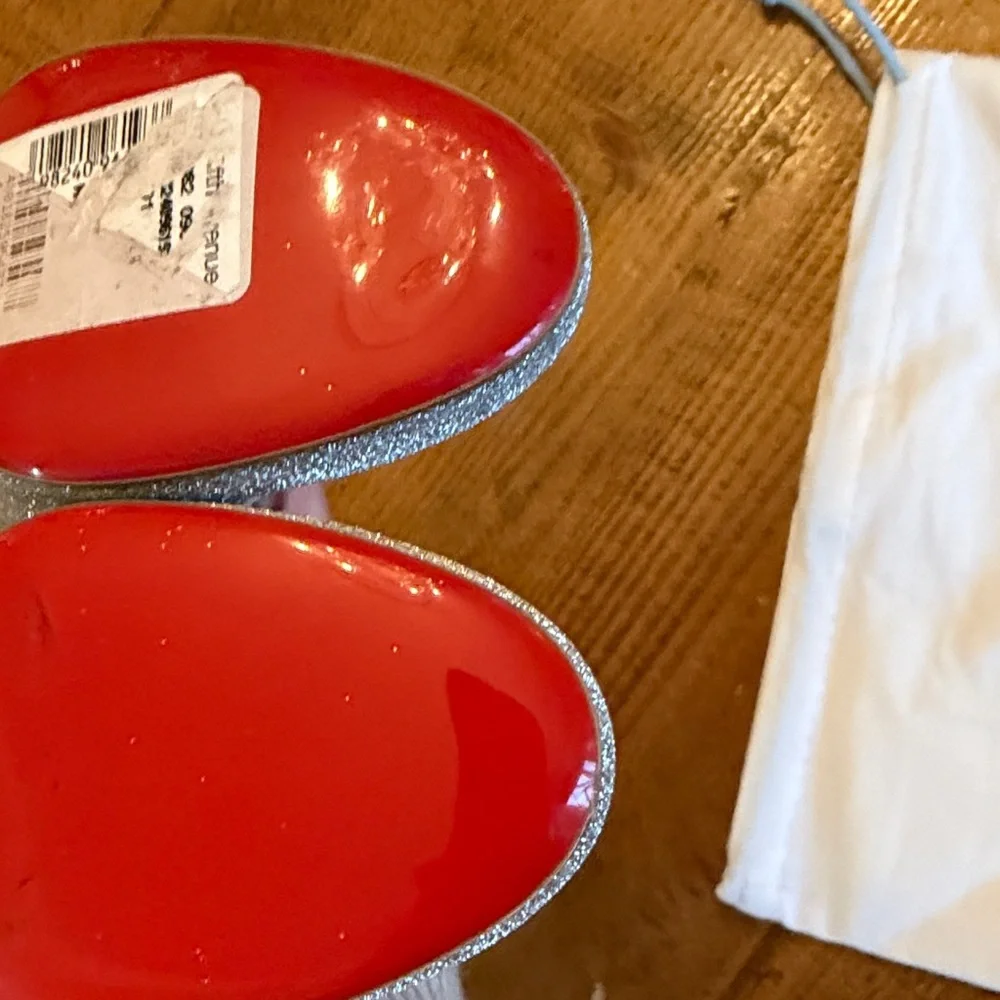 Worn 1x $545 Christian Louboutin Betsina glitter Maryjane Size 30/ US12